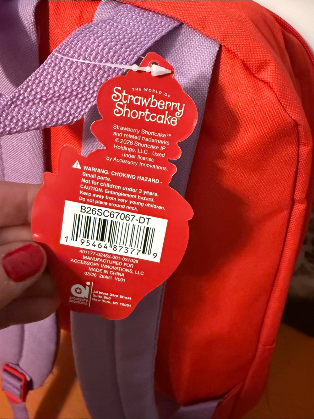Strawberry Shortcake Backpack NWT - Picture 3 of 8